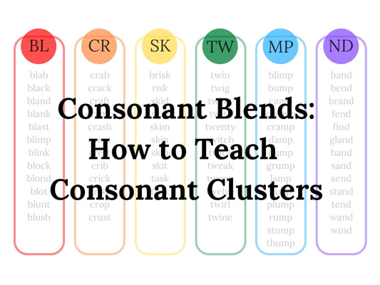 The main article image showing many consonant blend words.