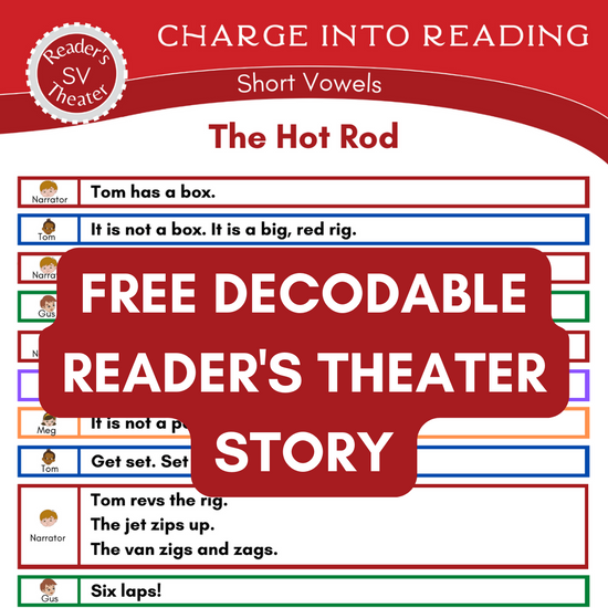 The Hot Rod: A Free CVC Decodable Reader's Theater by Brooke Vitale