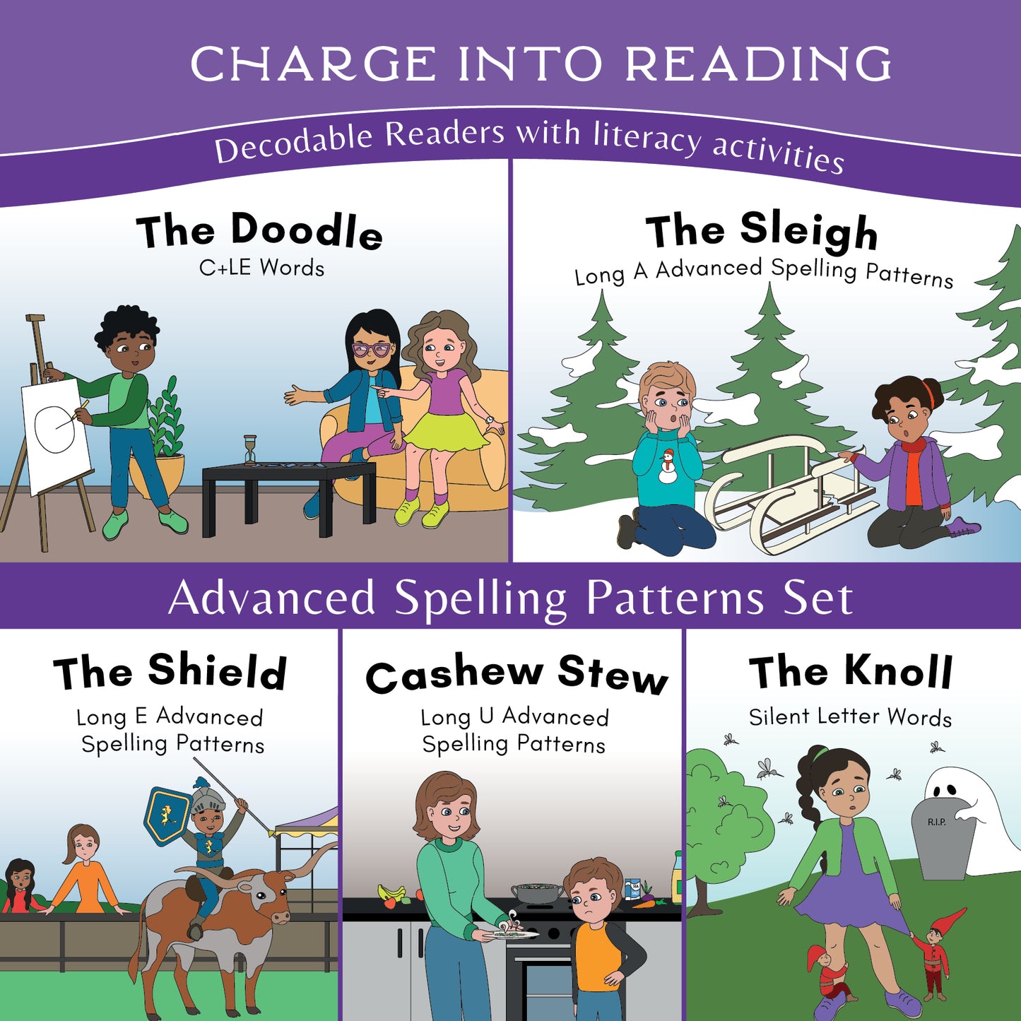 Stage 9: Advanced Spelling Patterns Decodable Reader Set