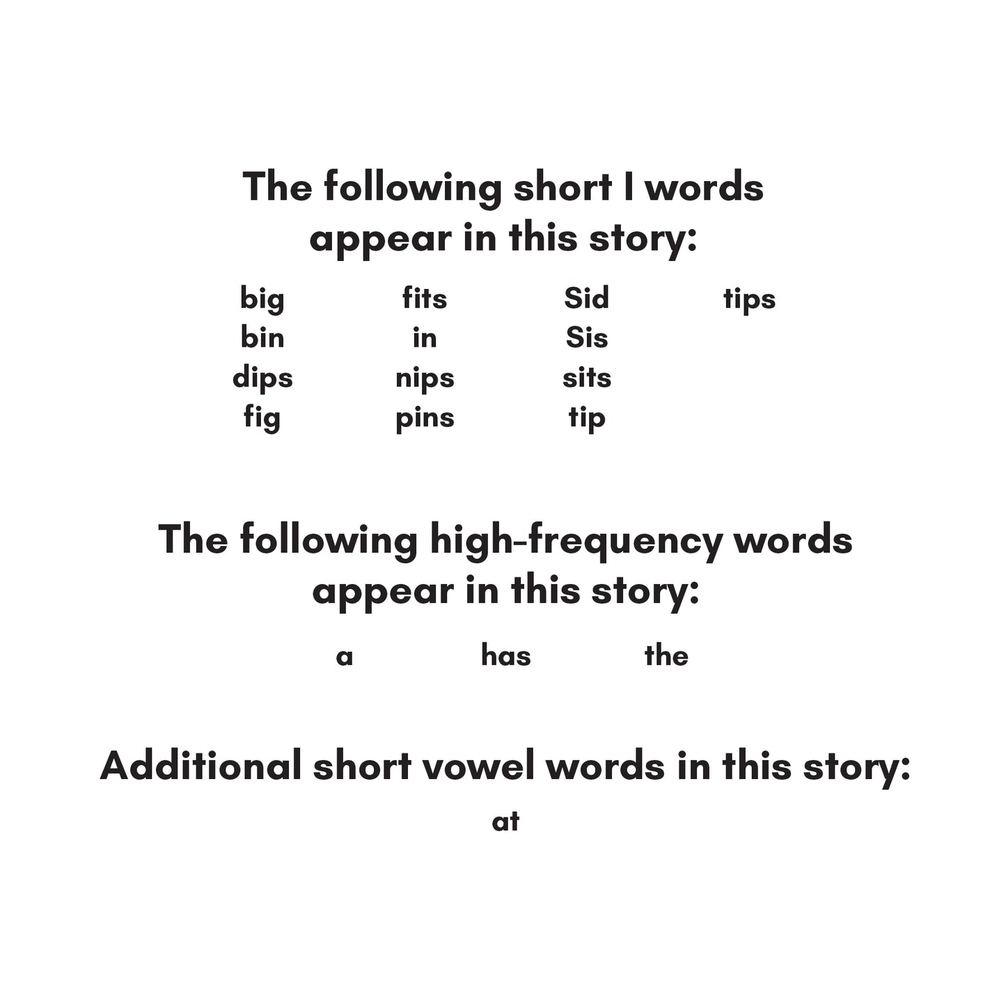 Stage Pre-1: Beginning Letters Short Vowel Decodable Reader Set