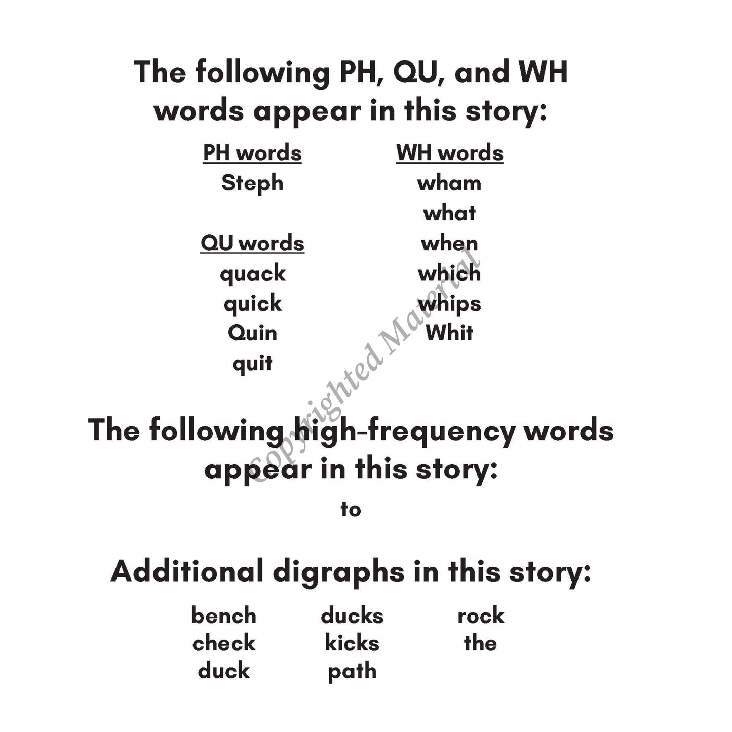 Stage 3: Digraph Decodable Reader Set
