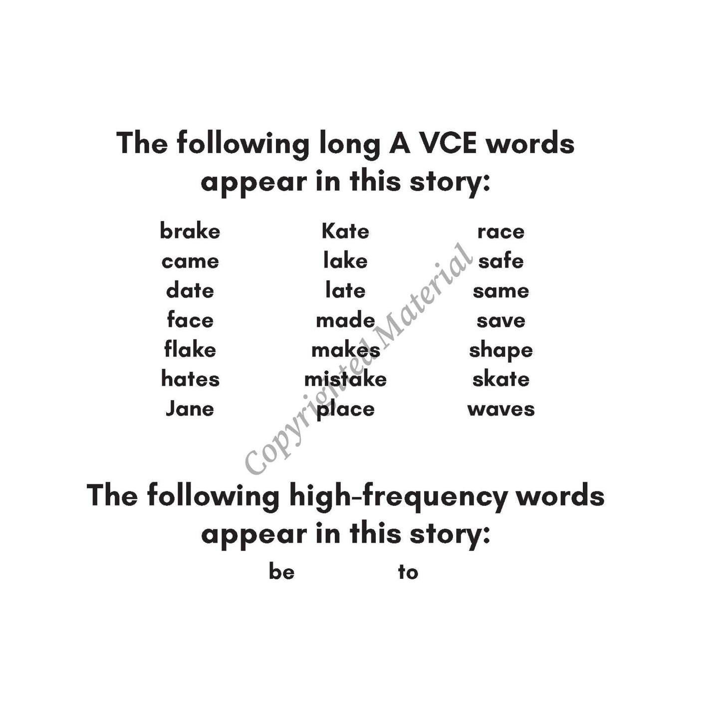 Stage 4: Long Vowel VCE Decodable Reader Set