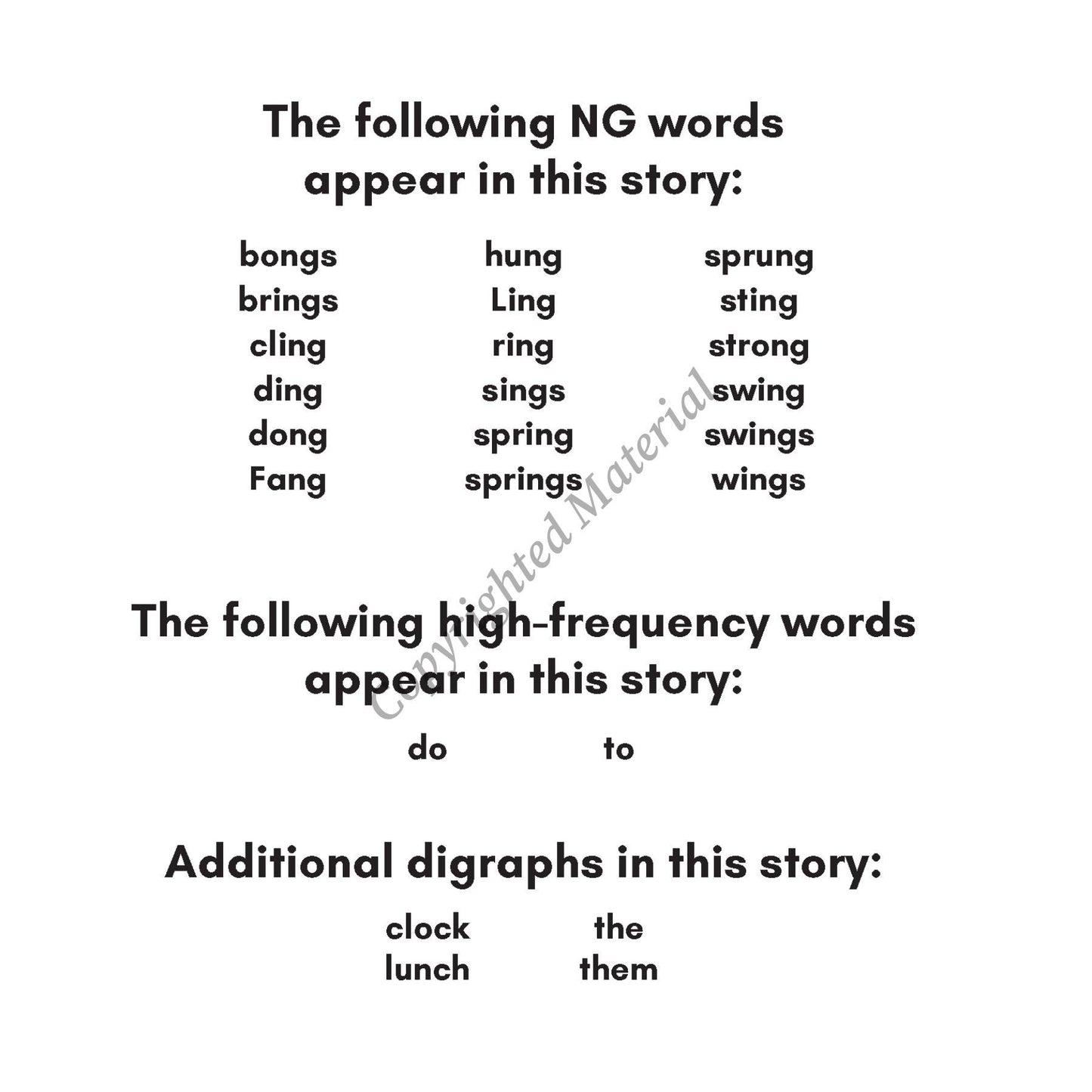 Stage 3: Digraph Decodable Reader Set