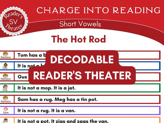 The Hot Rod: A Short Vowel Decodable Reader's Theater by Brooke Vitale
