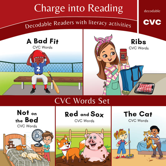 Stage 1.5: CVC Decodable Reader Set