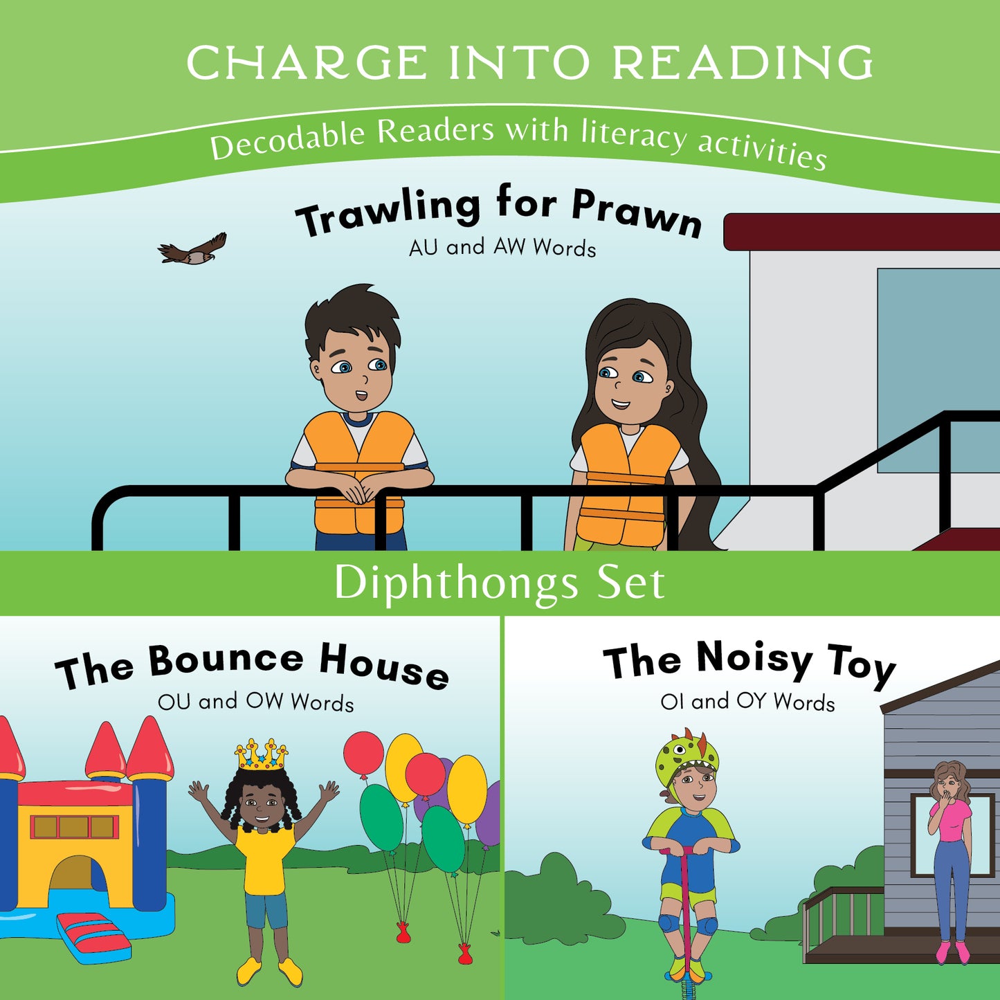 Stage 8: Diphthong Decodable Reader Set