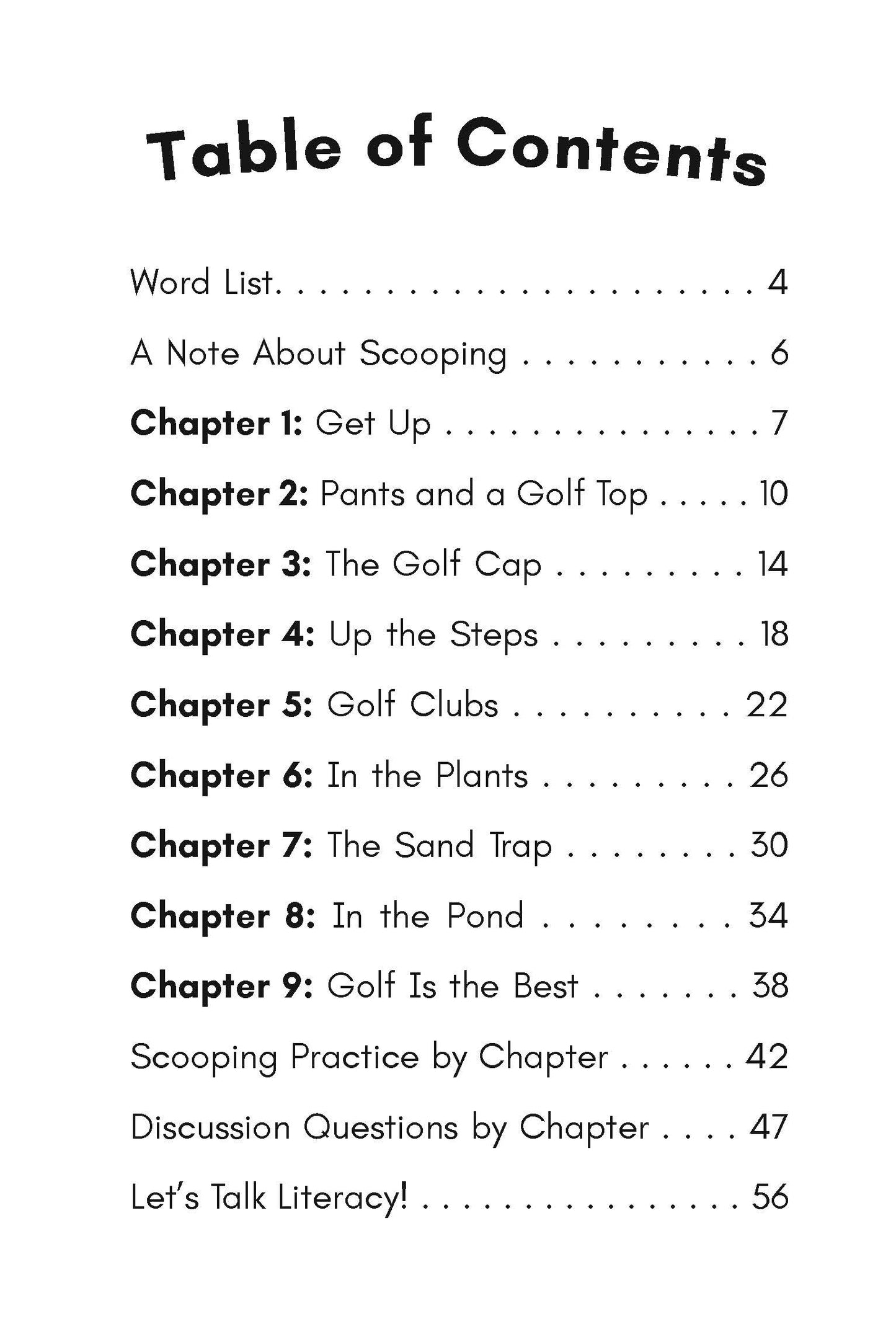 Golf Is the Best: Consonant Blends Decodable Chapter Book
