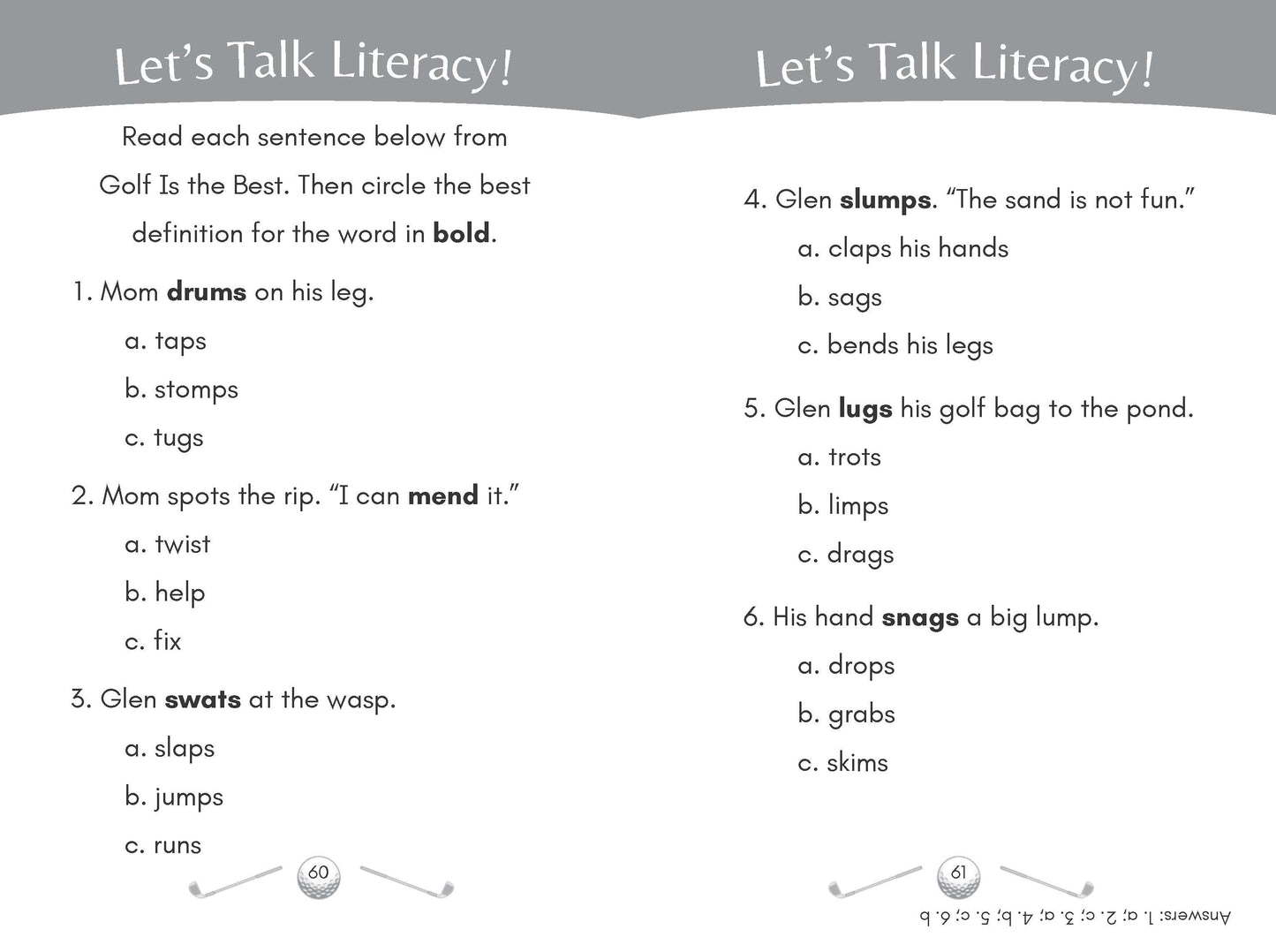 Golf Is the Best: Consonant Blends Decodable Chapter Book