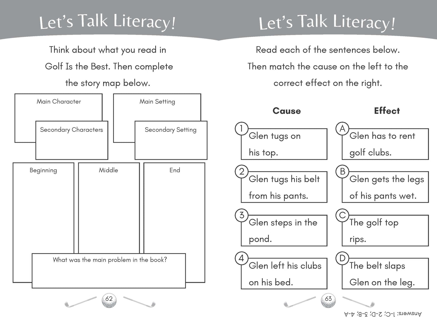 Golf Is the Best: Consonant Blends Decodable Chapter Book