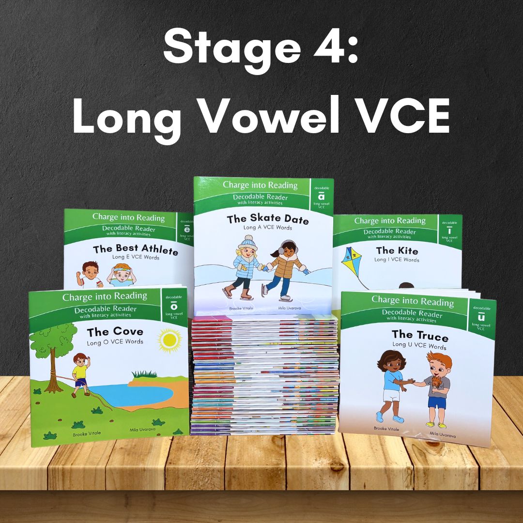 Stage 4: Long Vowel VCE Decodable Reader Set