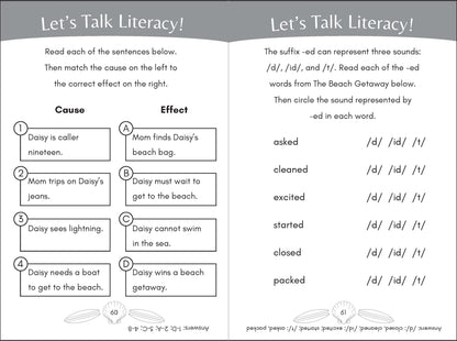The Beach Getaway: Vowel Teams Decodable Chapter Book