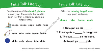 Stage 4: Long Vowel VCE Decodable Reader Set