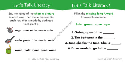 Stage 4: Long Vowel VCE Decodable Reader Set